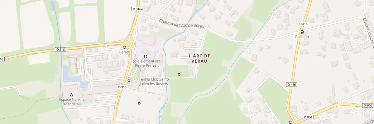 Plan du 190E Che de l’Arc de Verau à Saint-Julien-les-Rosiers
