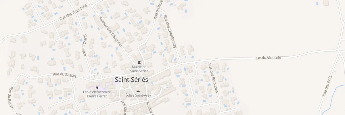 Plan du 25 Rue Des Chardonnay à Saint-Sériès