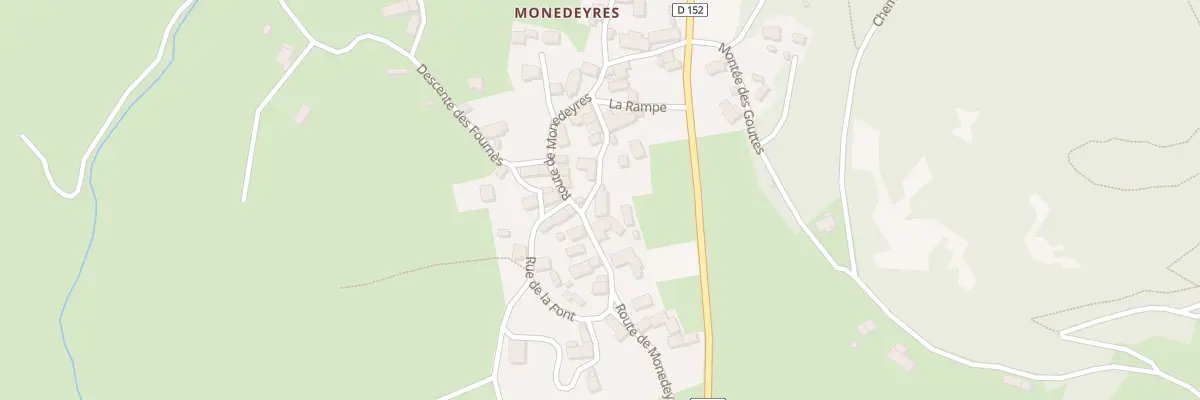 Plan du 5104 Monedeyres à Queyrières