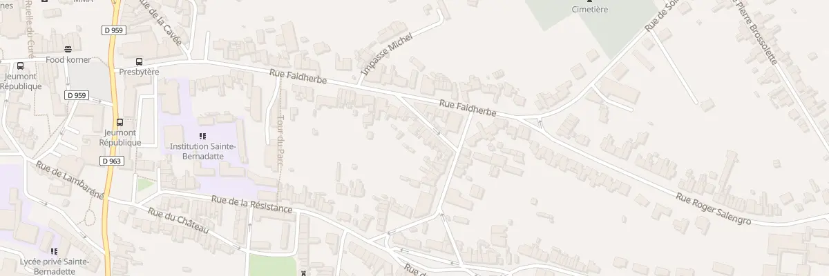 Plan du 33 Rue du Bouquet des Champs à Jeumont