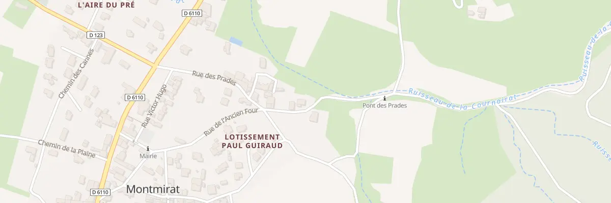 Plan du 5139 La Chapelle et Les Prades à Montmirat