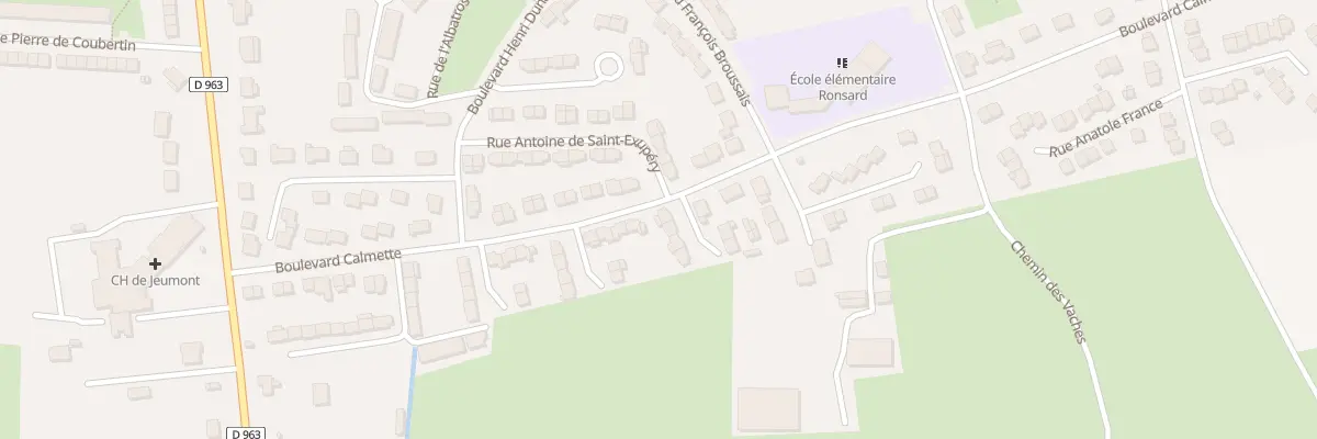 Plan du 1 Sq Gustave Flaubert à Jeumont