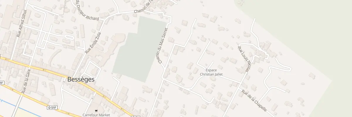 Plan du 290 Rue Isidore Borne à Bessèges