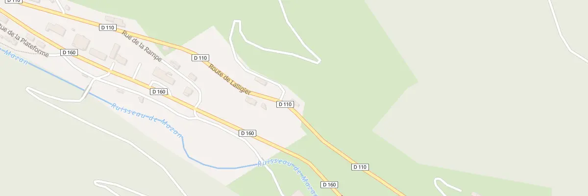 Plan du 5200 Rte de Lalligier à Saint-Cirgues-en-Montagne