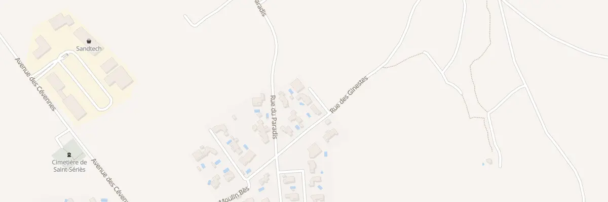 Plan du 95B Rue Des Ginestes à Saint-Sériès
