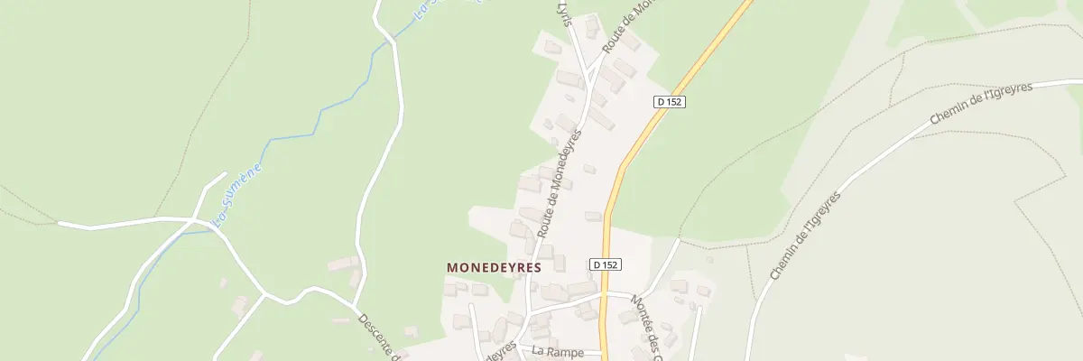 Plan du 5142 Monedeyres à Queyrières