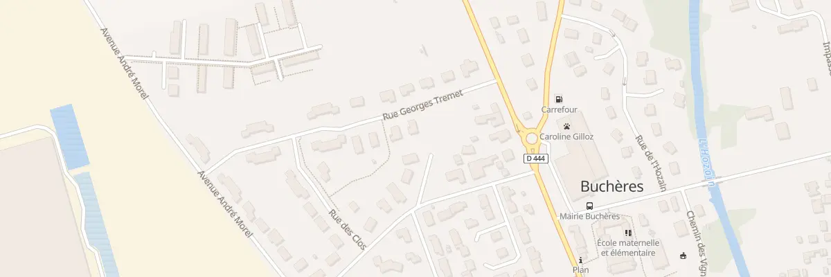 Plan du 1 Rue Georges Tremet à Buchères