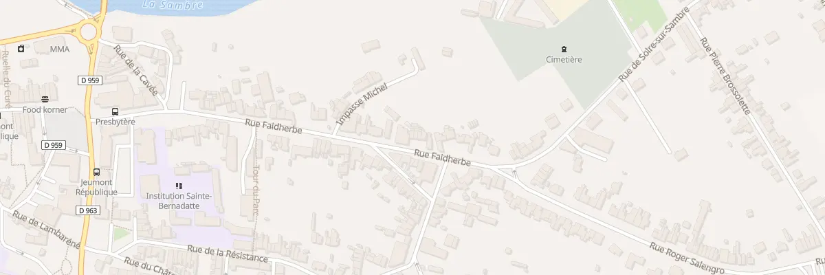 Plan du 354 Rue Faidherbe à Jeumont