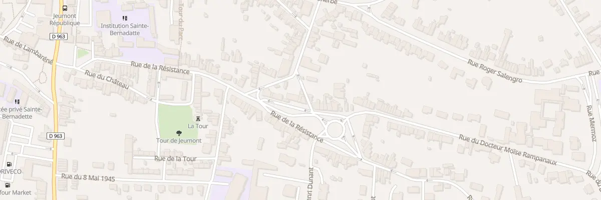 Plan du 380 Rue de la Résistance à Jeumont