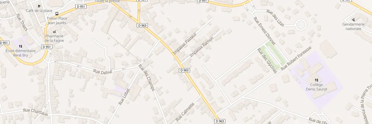 Plan du 37 Rue Victor Hugo à Trélon