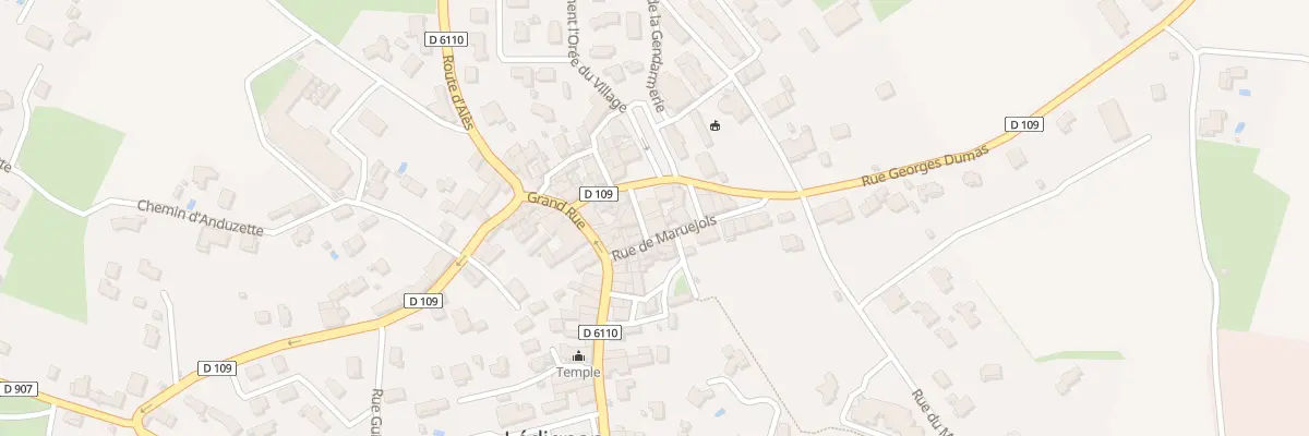 Plan du 1 Rue de la Mairie à Lédignan