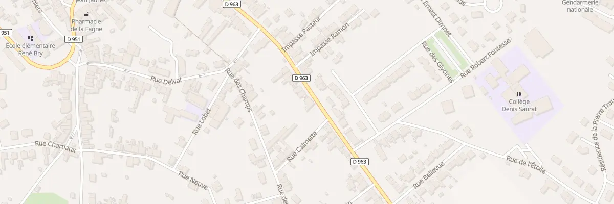 Plan du 42 Rue Victor Hugo à Trélon