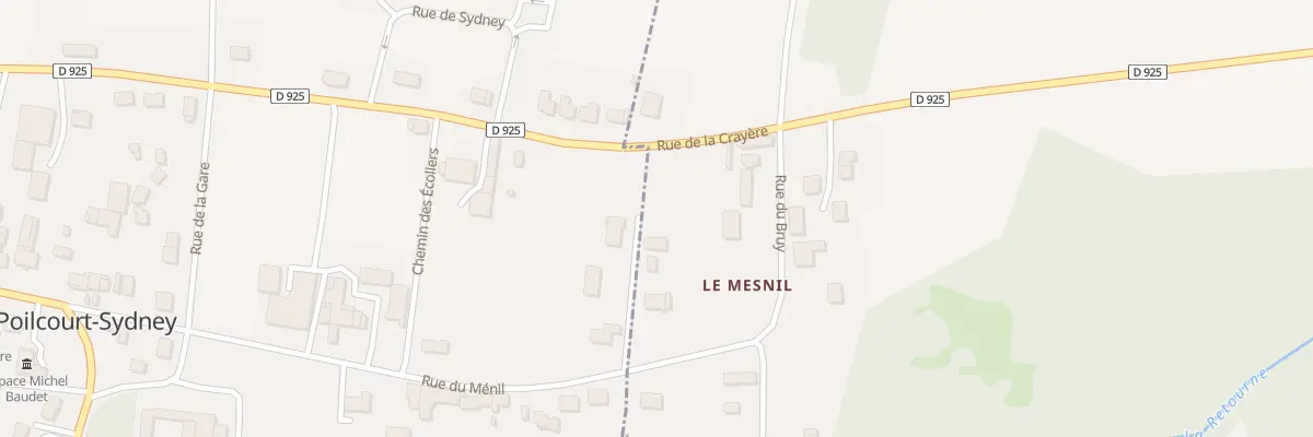 Plan du 6 Hameau du Menil à Houdilcourt