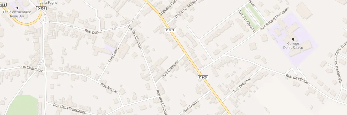 Plan du 46 Rue Victor Hugo à Trélon