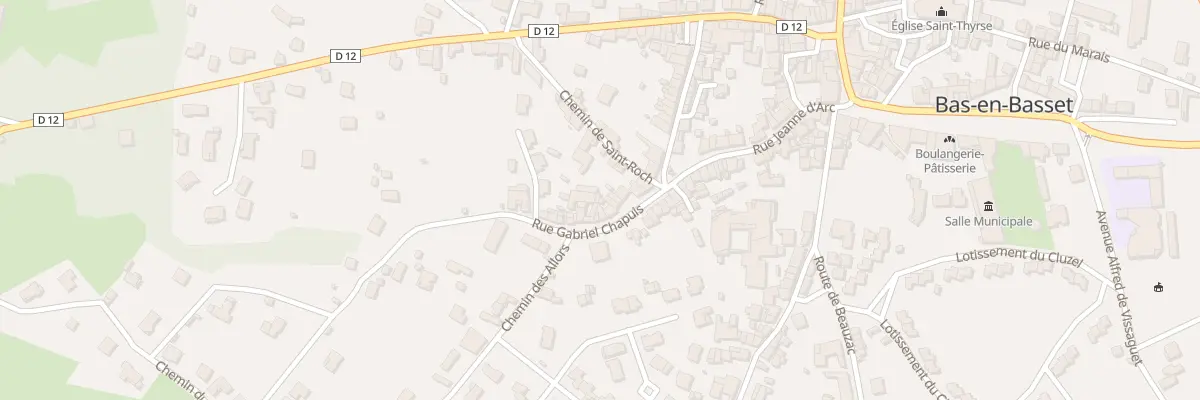 Plan du 32 Rue Jeanne d’Arc à Bas-en-Basset
