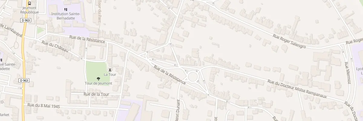 Plan du 408 Rue de la Résistance à Jeumont