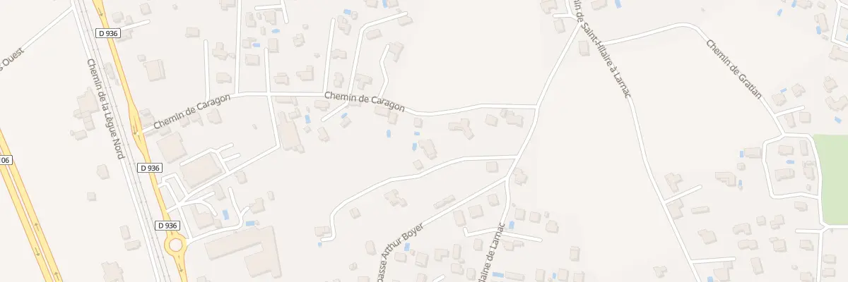 Plan du 350 Che de Caragon à Saint-Hilaire-de-Brethmas