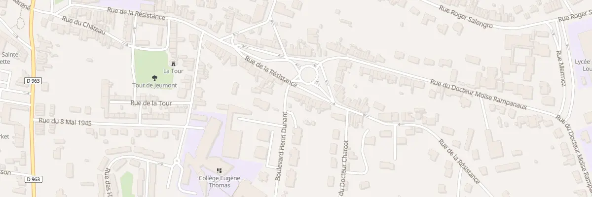 Plan du 433 Rue de la Résistance à Jeumont