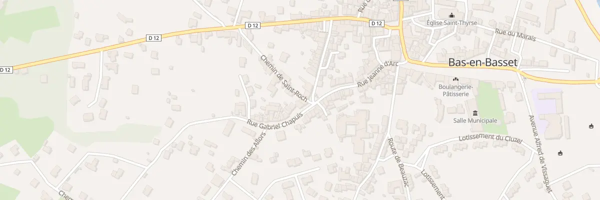 Plan du 22 Rue Jeanne d’Arc à Bas-en-Basset
