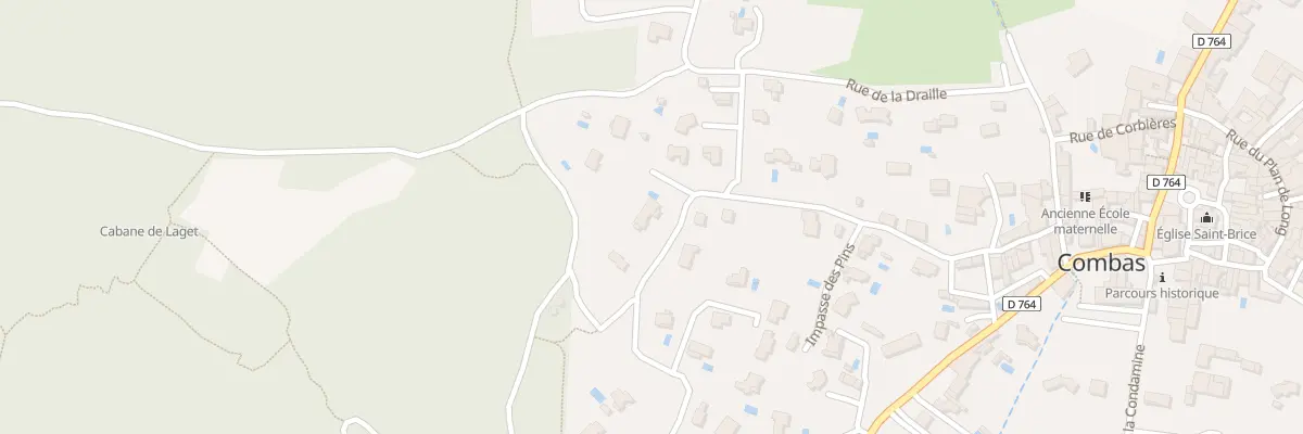 Plan du 11 Rue des Garrigues à Combas