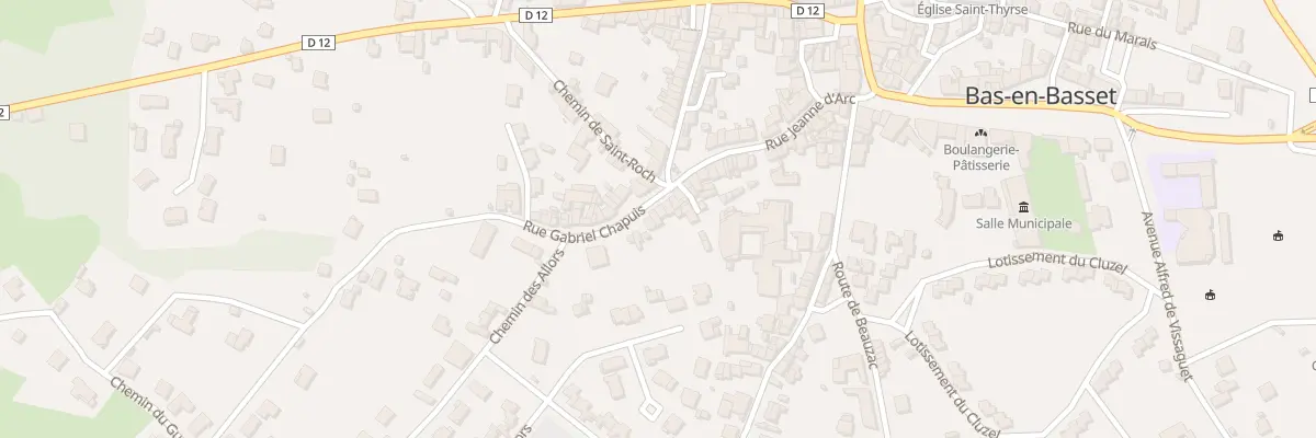 Plan du 51 Rue Jeanne d’Arc à Bas-en-Basset