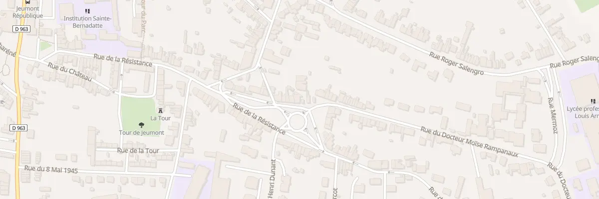 Plan du 438 Rue de la Résistance à Jeumont