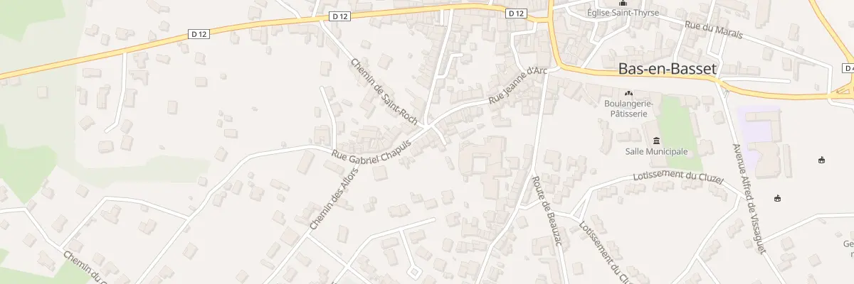 Plan du 47 Rue Jeanne d’Arc à Bas-en-Basset