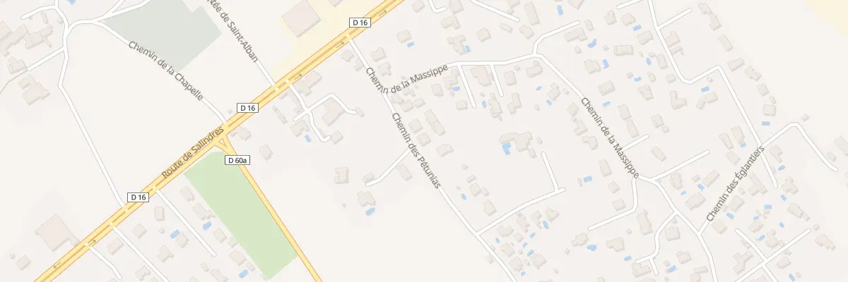 Plan du 5D Che des Petunias à Saint-Privat-des-Vieux