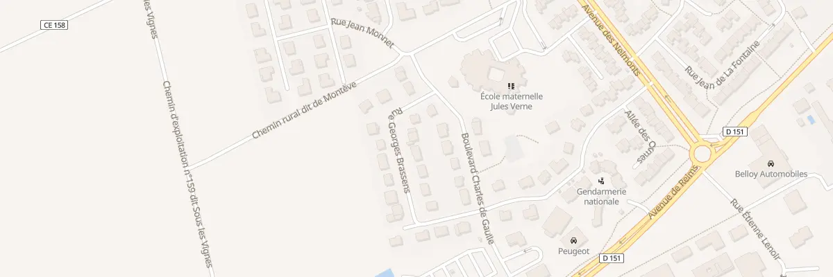 Plan du 5 Rue Georges Brassens à Witry-lès-Reims
