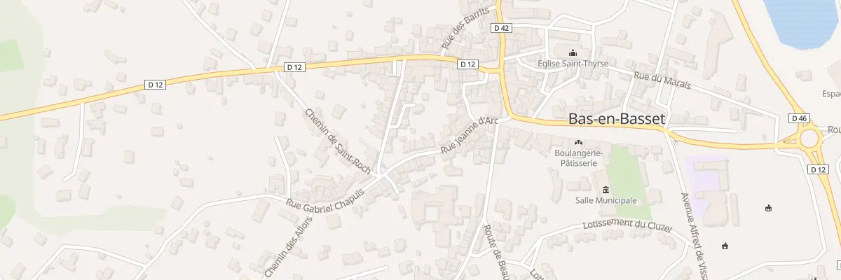 Plan du 16 Rue Jeanne d’Arc à Bas-en-Basset