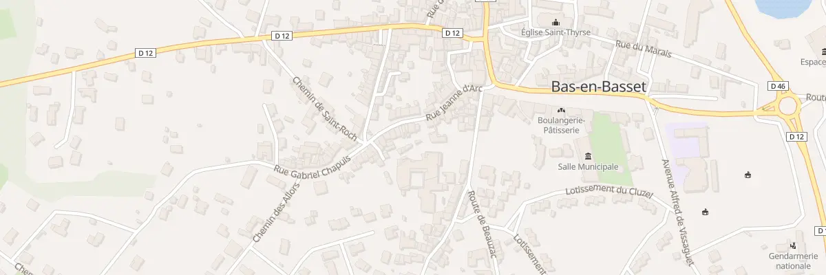 Plan du 25 Rue Jeanne d’Arc à Bas-en-Basset