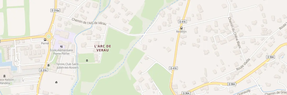 Plan du 336 Che de l’Arc de Verau à Saint-Julien-les-Rosiers