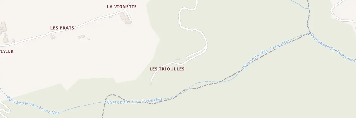 Plan du 6008 Les Trioulles aux Salelles