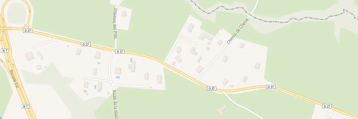 Plan du 987B Rte de Pradines à Saint-Vincent-de-Boisset