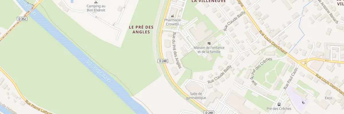 Plan du 2 Rue du Pre des Angles à Paray-le-Monial