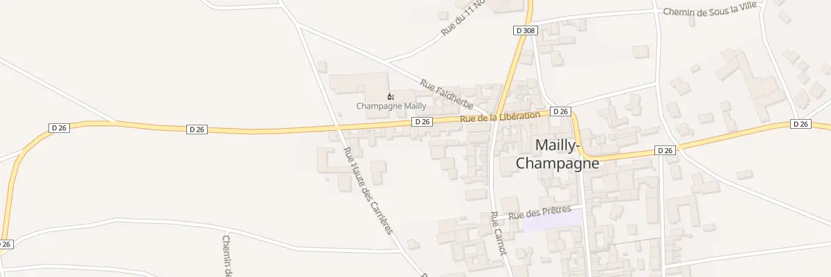 Plan du 25 Rue de la Liberation à Mailly-Champagne