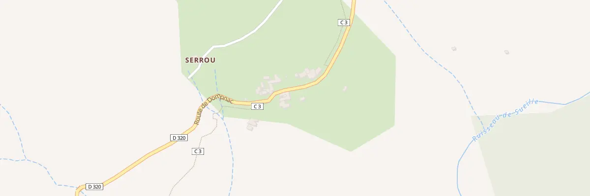 Plan du 5200 Merle à Dompnac