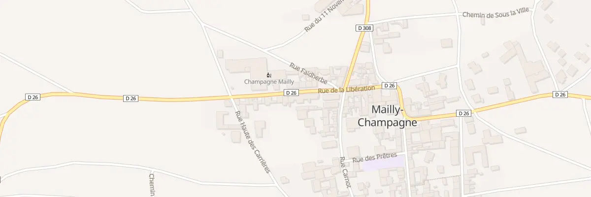 Plan du 21 Rue de la Liberation à Mailly-Champagne
