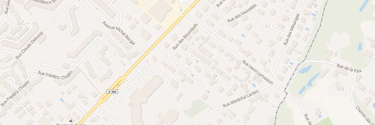 Plan du 3 Rue des Bouvreuils à Pont-Sainte-Marie