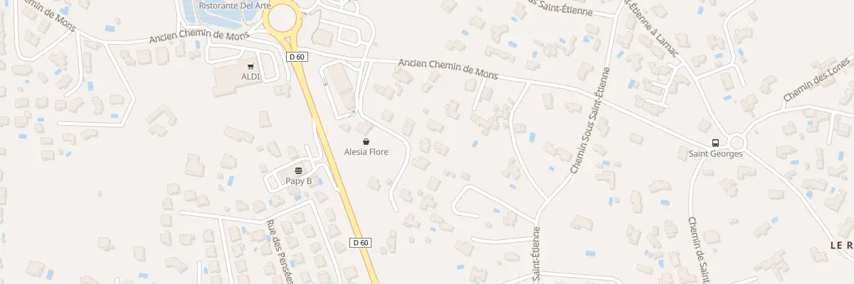 Plan du 1242N Ach Ancien Chem de Mons à Alès