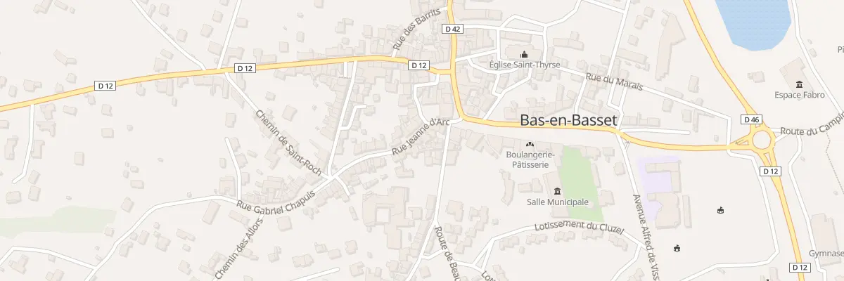 Plan du 5 Rue Jeanne d’Arc à Bas-en-Basset