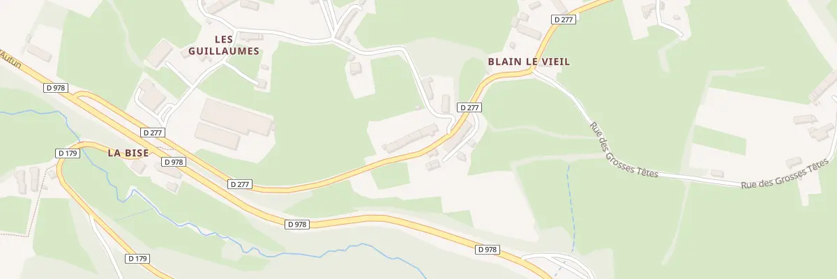Plan du 10 Rte de Blain le Vieil à Roussillon-en-Morvan