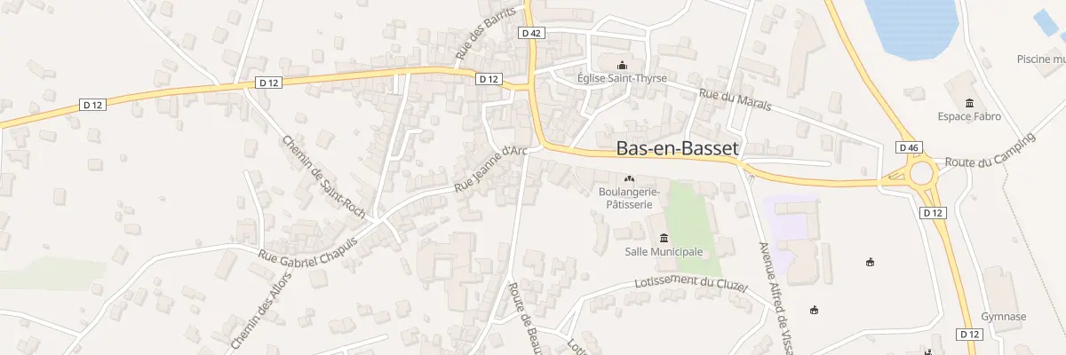 Plan du 1 Rue Saint-vincent de Paul à Bas-en-Basset