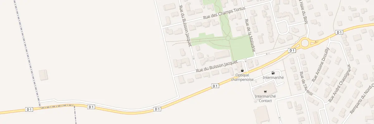 Plan de la Rue Buisson Jacquet à Tours-sur-Marne