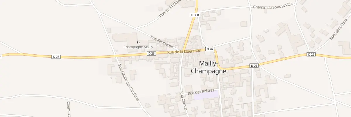 Plan du 9001 Rue Carnot à Mailly-Champagne