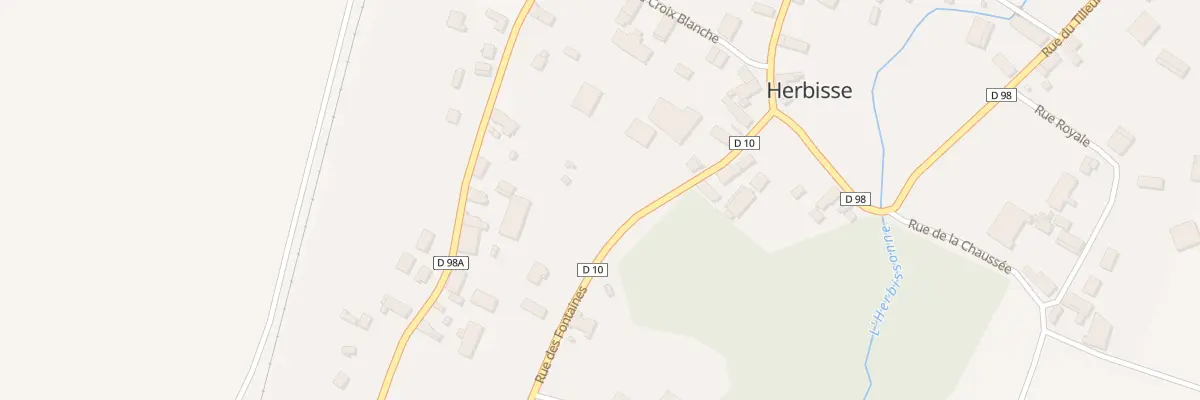 Plan du 10B Rue des Fontaines à Herbisse