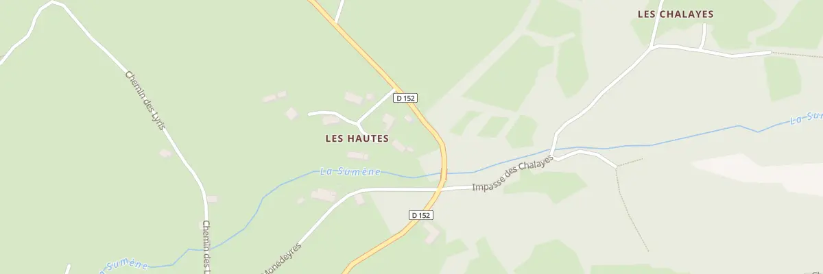 Plan du 5079 Les Hautes à Queyrières