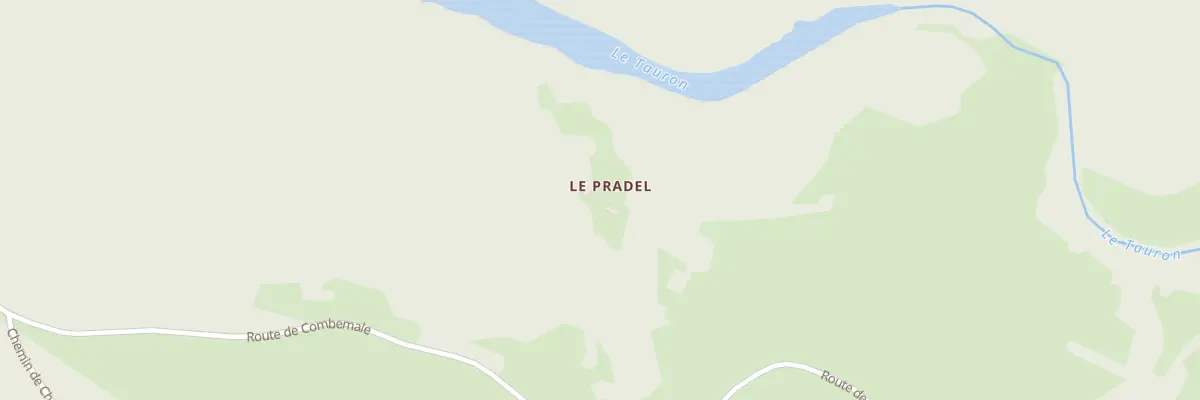 Plan du 5130 Le Pradel à Cros-de-Géorand
