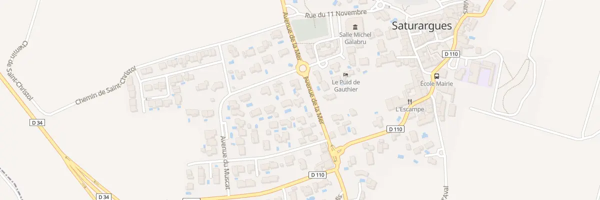 Plan du 419 Av du Muscat à Saturargues