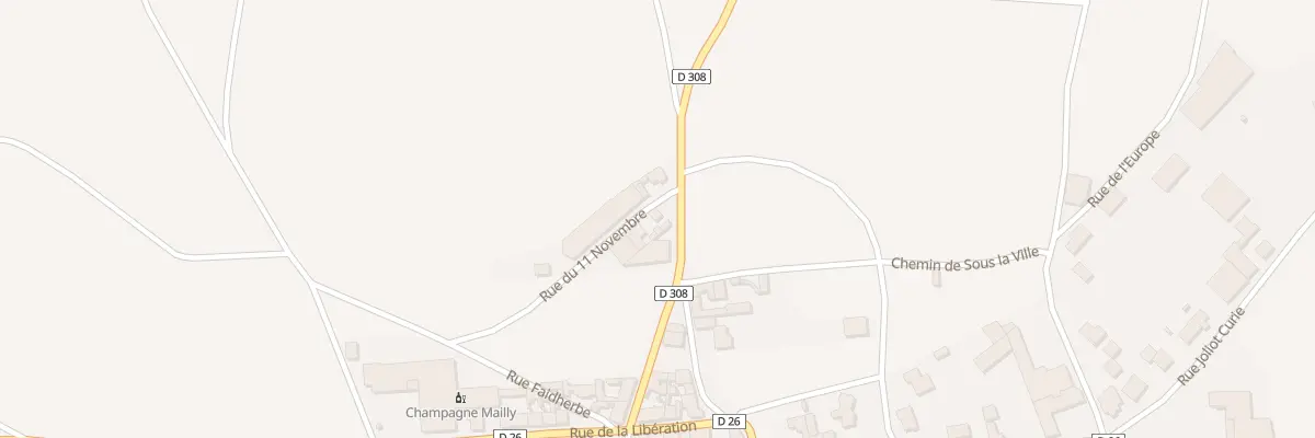 Plan du 1 Rue du Onze Novembre à Mailly-Champagne